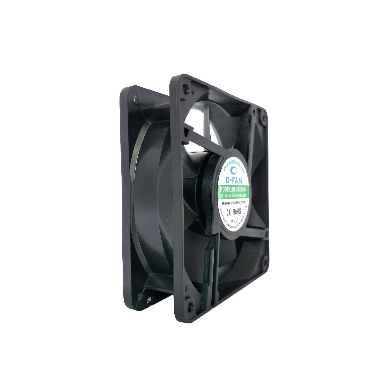 พลังงานต่ำ 120x120x38mm 12038 EC Axial Fan