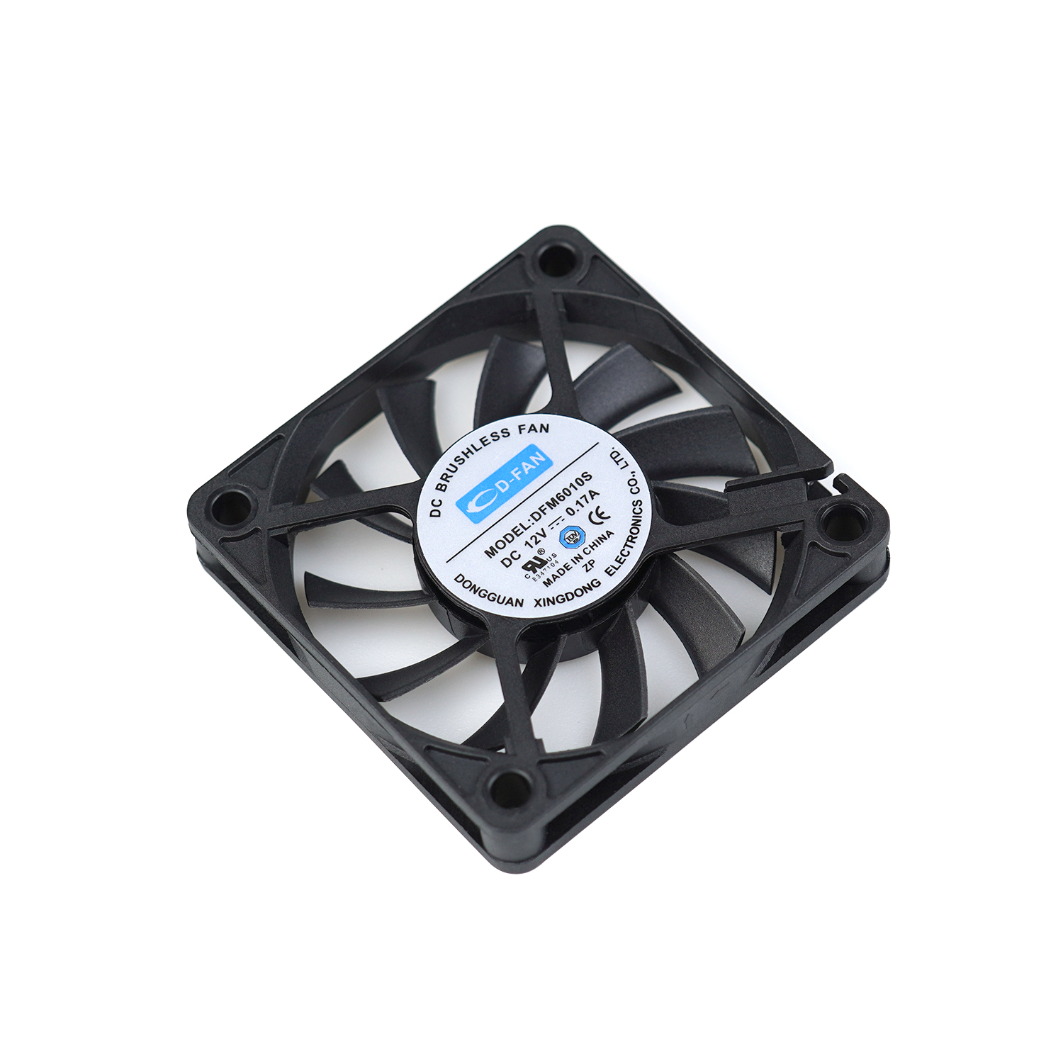 60x60x10mm เสียงรบกวนต่ำ 60mm 5V DC Axial Fan