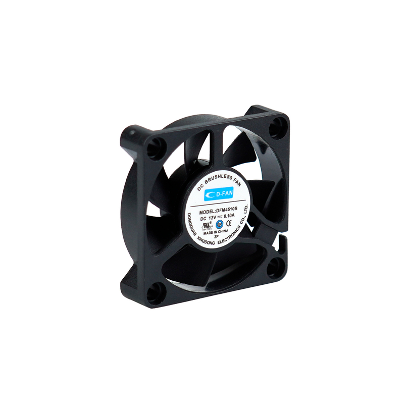 การไหลของอากาศสูง 5V 12V 45 มิลลิเมตร DC Axial Fan