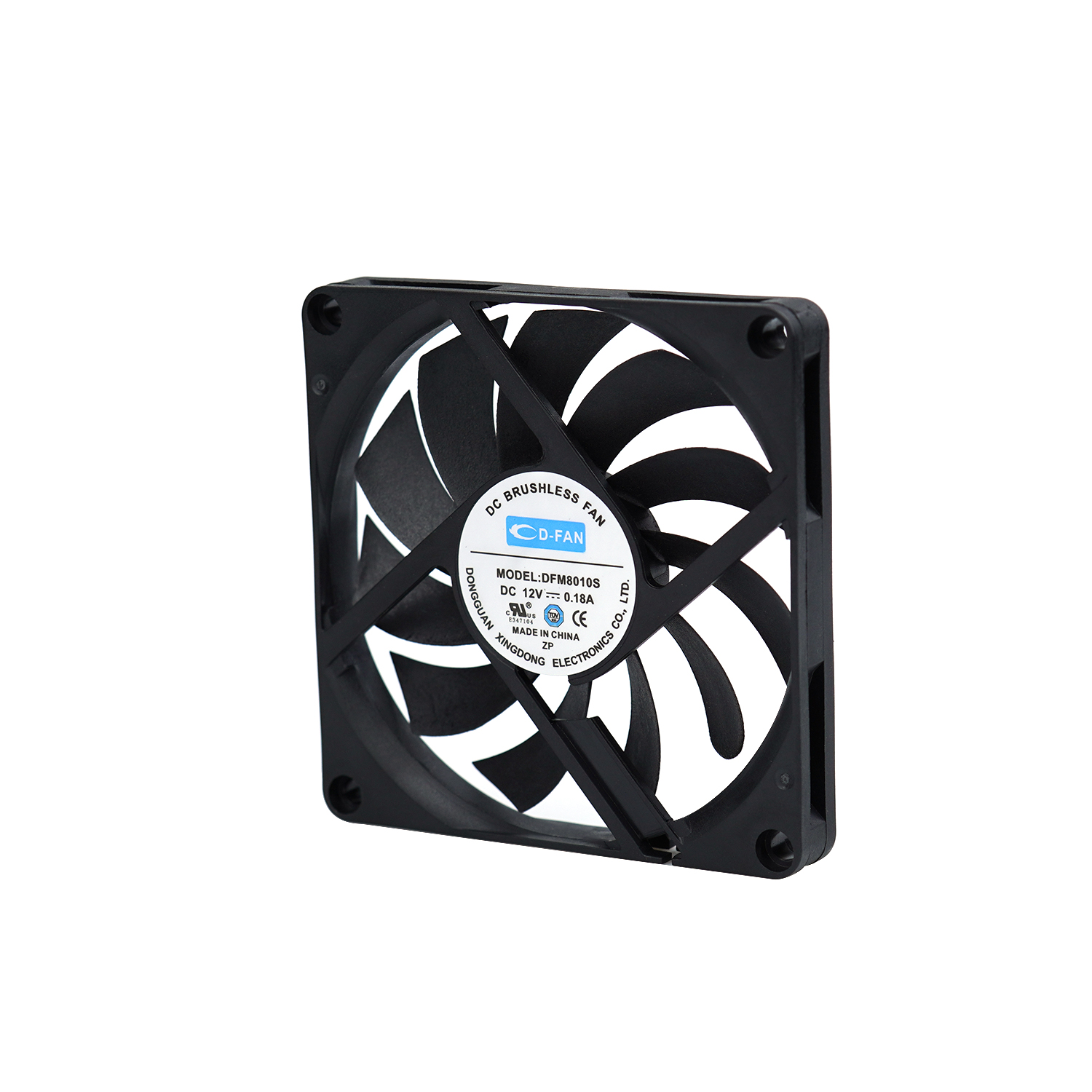 80x80x10mm 80mm 8010 เสียงรบกวนต่ำ DC Axial Fan