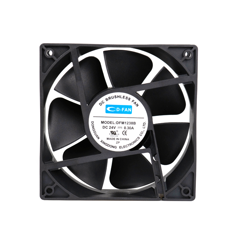 120x120x38mm 12v 24v dc axial พัดลมสำหรับเครื่องกำเนิดโอโซน