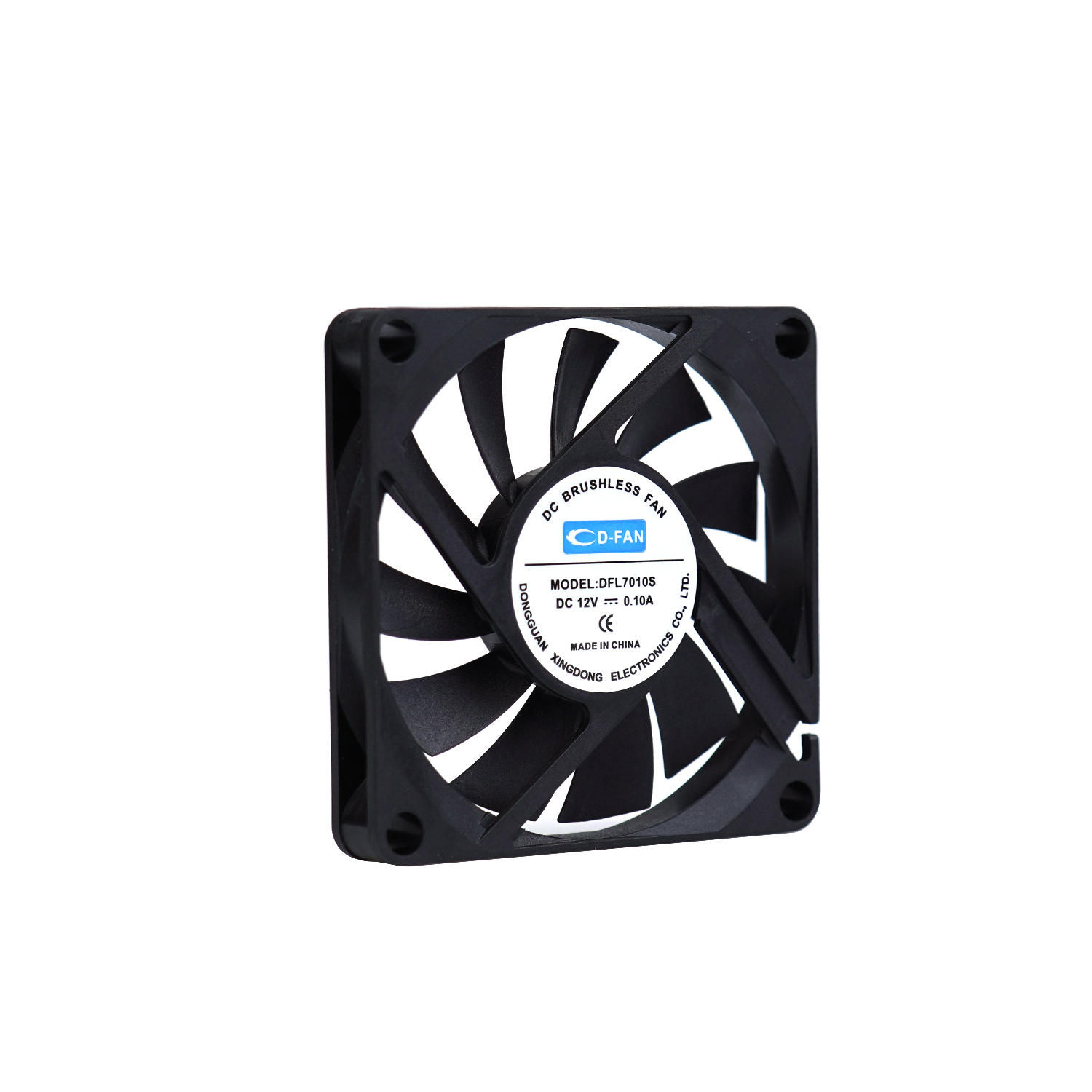 Flow 5V 12V 70mm สแควร์ DC Axial Fan