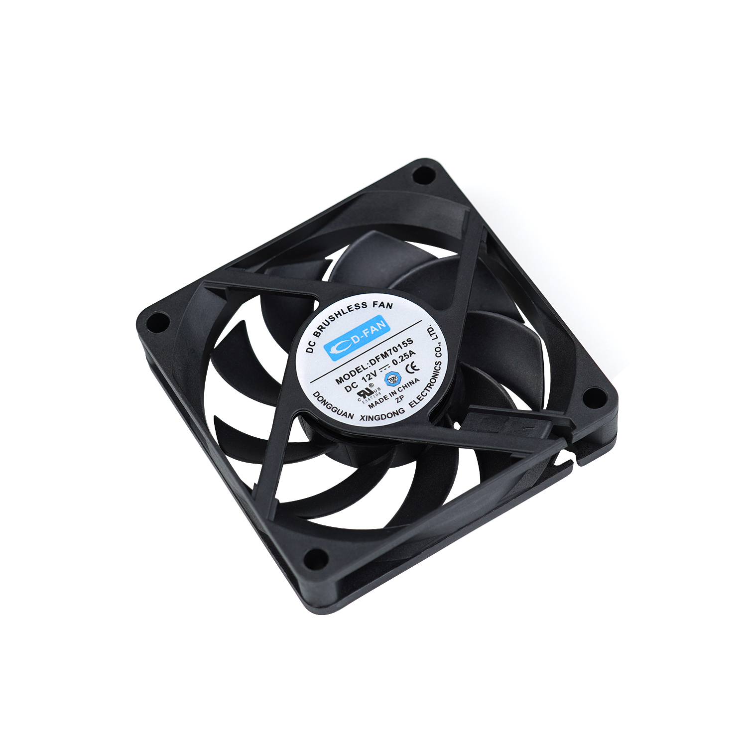 การระบายความร้อนที่ใช้งาน 12V 24V 70mm 70x70x15 มม. DC Axial Fan