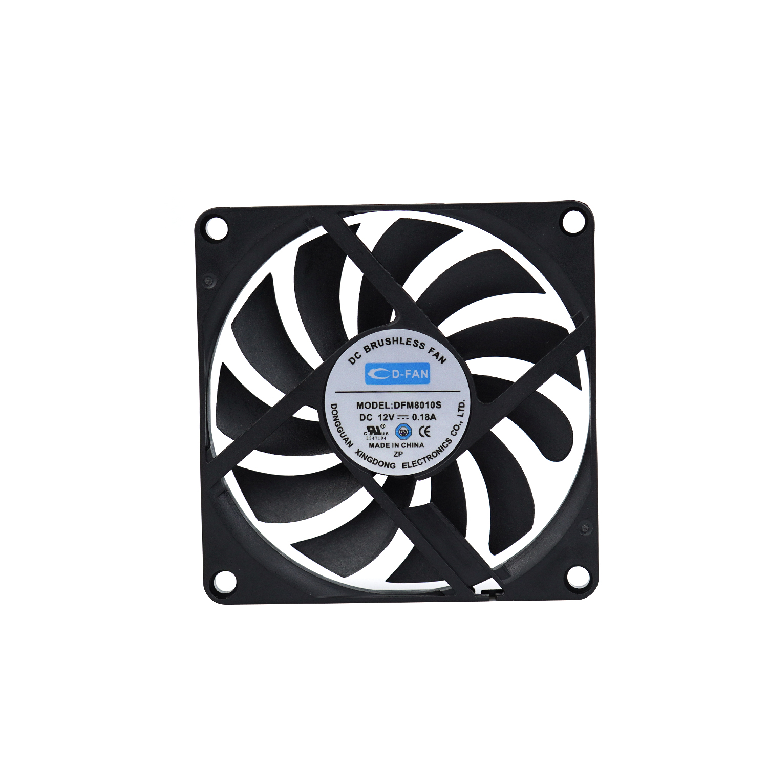 80x80x10mm 80mm 8010 เสียงรบกวนต่ำ DC Axial Fan